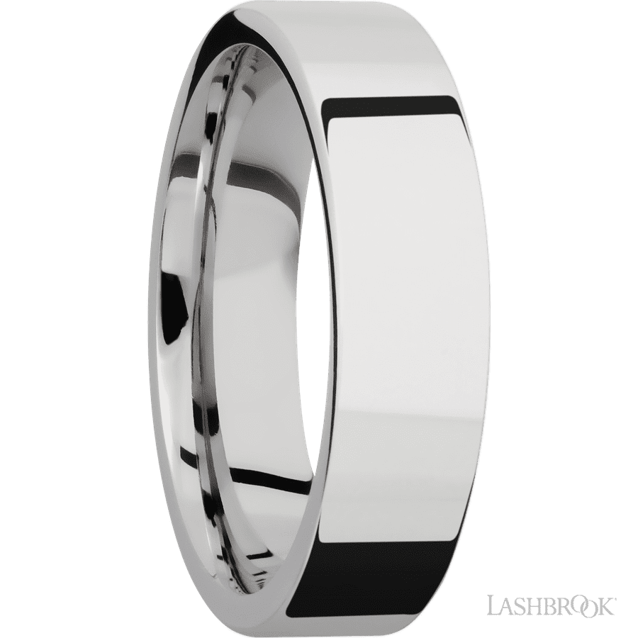 6 mm wide Flat Cobalt Chrome band