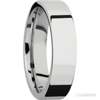 6 mm wide Flat Cobalt Chrome band