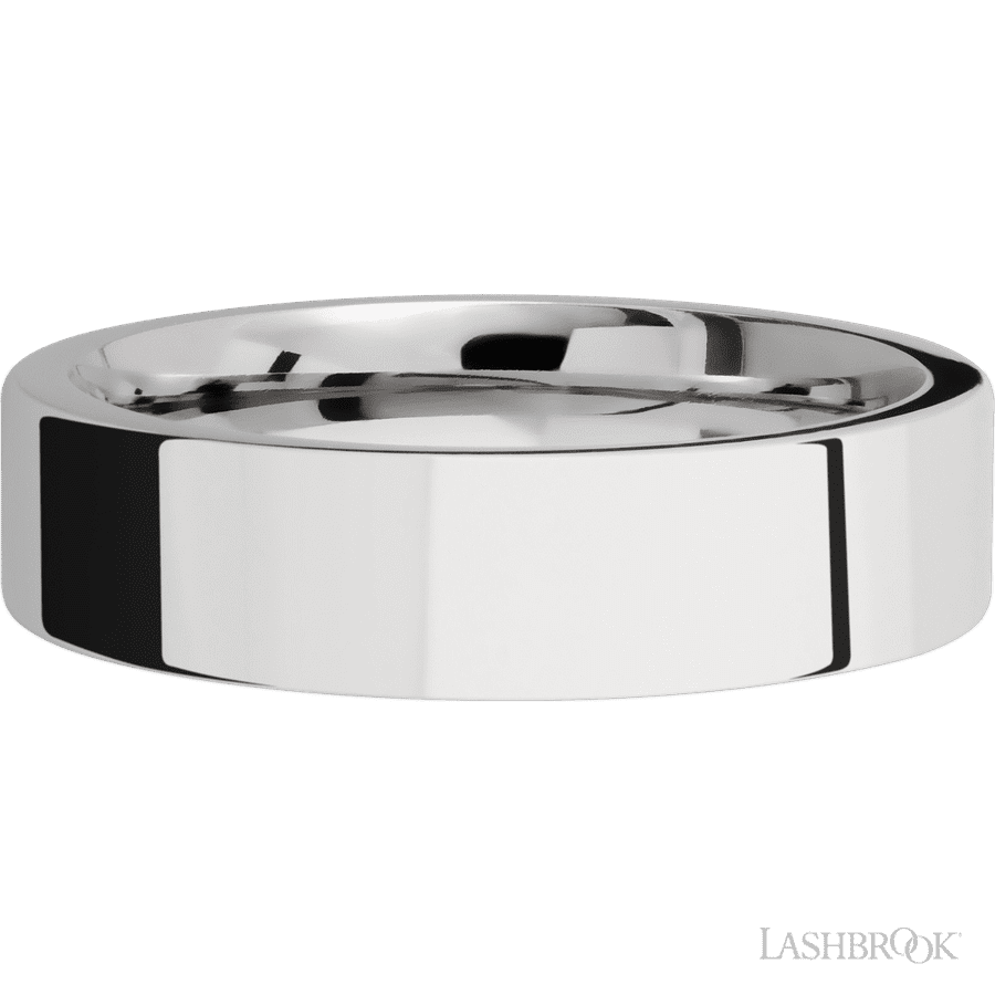 6 mm wide Flat Cobalt Chrome band