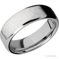 7 mm wide Beveled Cobalt Chrome band
