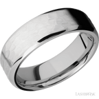 7 mm wide Beveled Cobalt Chrome band