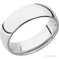 7 mm wide Domed Cobalt Chrome band