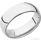7 mm wide Domed Cobalt Chrome band