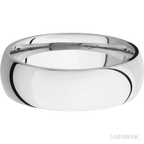 7 mm wide Domed Cobalt Chrome band