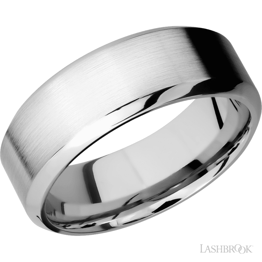 8 mm wide High Bevel Cobalt Chrome band