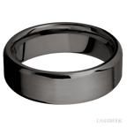 7 mm wide Beveled Tantalum Noir band