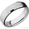 6 mm wide Beveled Platinum band