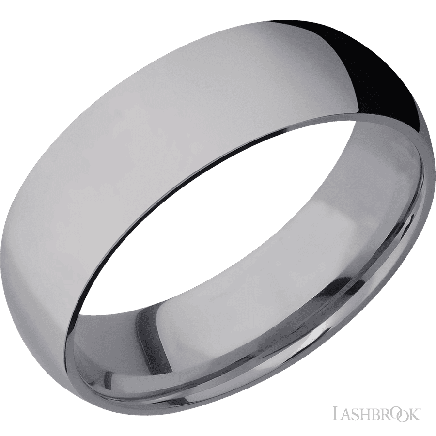 7 mm wide Domed Tantalum band
