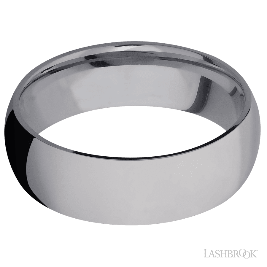 7 mm wide Domed Tantalum band