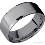 8 mm wide Beveled Tantalum band