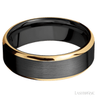 7 mm wide Beveled Zirconium band