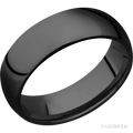 7 mm wide Domed Zirconium band