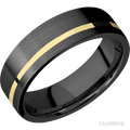 7 mm wide Flat Zirconium band