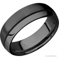 7 mm wide Domed Zirconium band