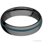 6 mm wide Domed Zirconium band