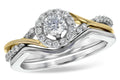 14KT Gold Two-Piece Wedding Set
