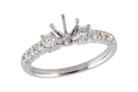 14KT Gold Semi-Mount Engagement Ring
