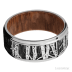 9 mm wide Flat Grooved Edges Cobalt Chrome band