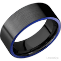 8 mm wide Flat Zirconium band