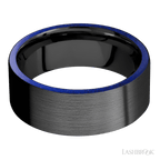 8 mm wide Flat Zirconium band