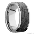 9 mm wide Flat Titanium band