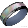 8 mm wide High Bevel Zirconium band