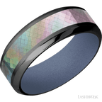 8 mm wide High Bevel Zirconium band