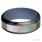 8 mm wide High Bevel Zirconium band