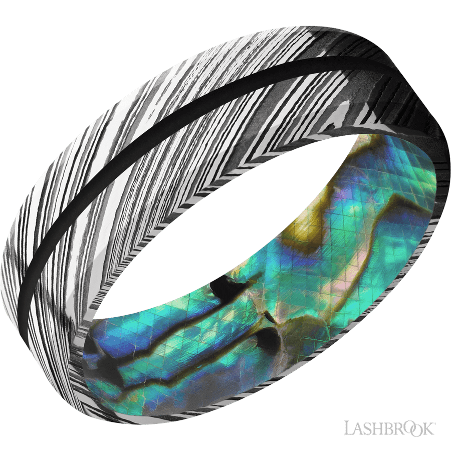 7 mm wide Beveled Woodgrain band