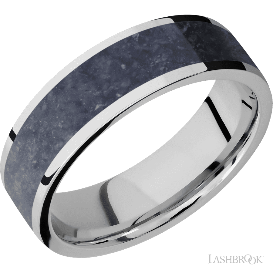 7 mm wide Flat Cobalt Chrome band
