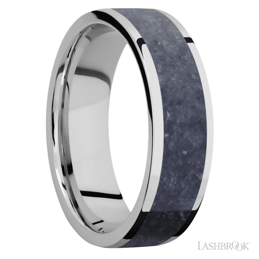 7 mm wide Flat Cobalt Chrome band