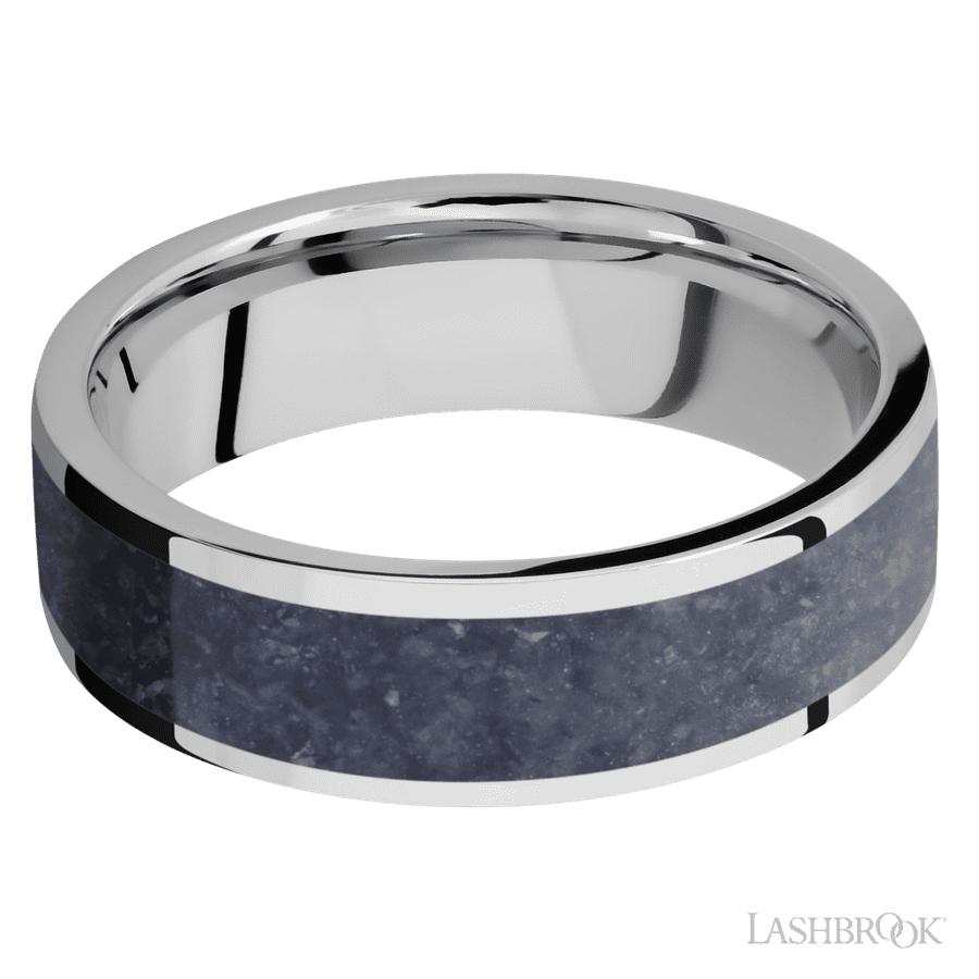 7 mm wide Flat Cobalt Chrome band
