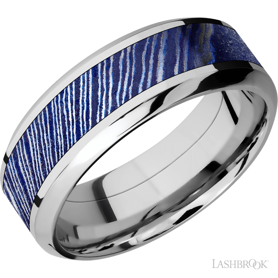 8 mm wide High Bevel Cobalt Chrome band