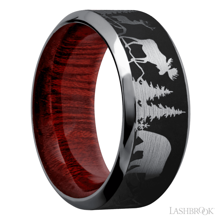 9 mm wide High Bevel Tantalum band