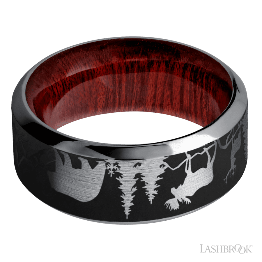 9 mm wide High Bevel Tantalum band