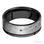 8 mm wide Flat Zirconium band