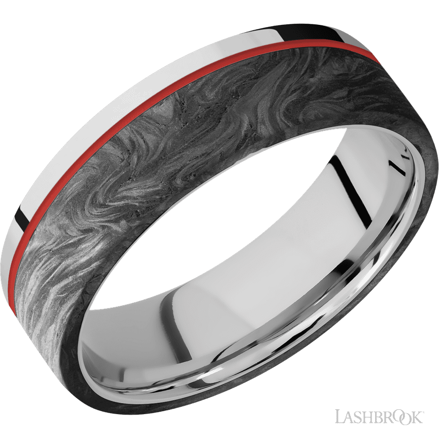 7 mm wide Flat Cobalt Chrome band
