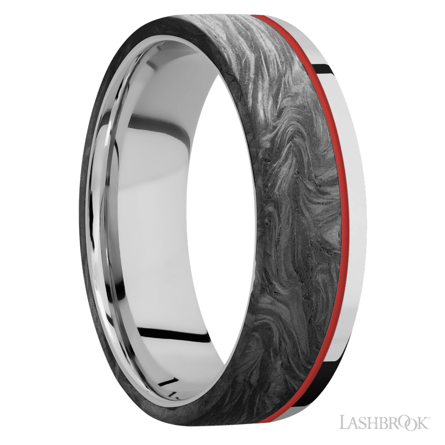 7 mm wide Flat Cobalt Chrome band
