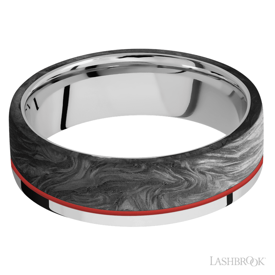 7 mm wide Flat Cobalt Chrome band