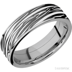 7 mm wide Flat Titanium band