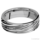 7 mm wide Flat Titanium band