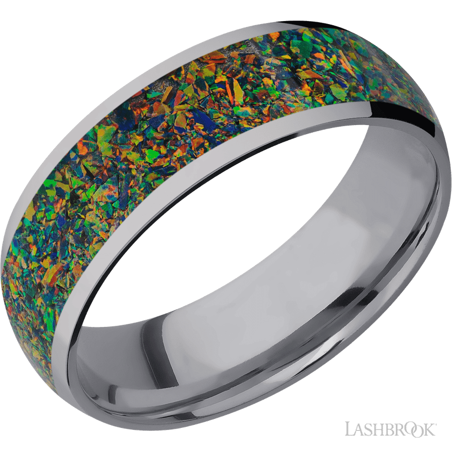 7 mm wide Domed Tantalum band