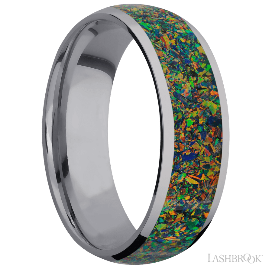 7 mm wide Domed Tantalum band