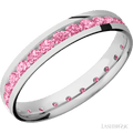 4 mm wide Domed Cobalt Chrome band w/ Diamond Accent