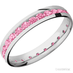 4 mm wide Domed Cobalt Chrome band w/ Diamond Accent