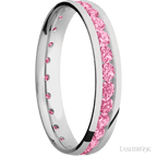 4 mm wide Domed Cobalt Chrome band w/ Diamond Accent