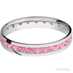 4 mm wide Domed Cobalt Chrome band w/ Diamond Accent