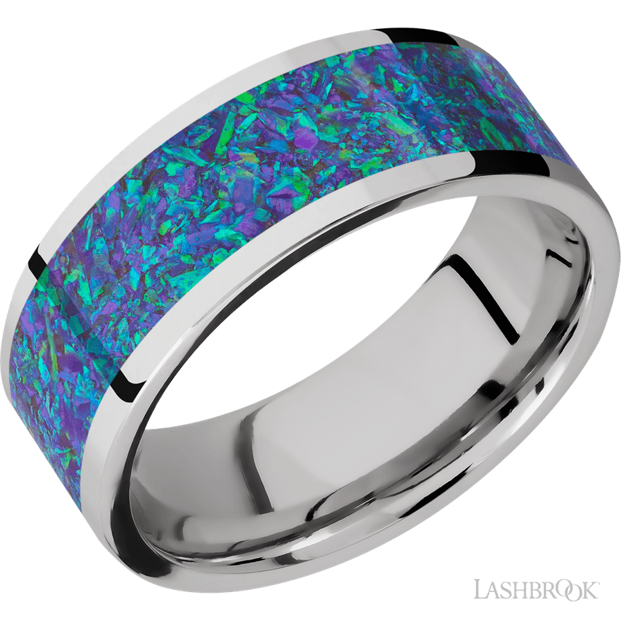 8 mm wide Flat Cobalt Chrome band