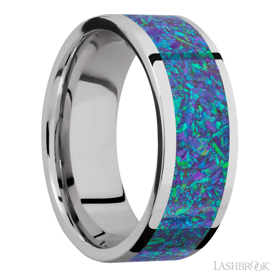 8 mm wide Flat Cobalt Chrome band