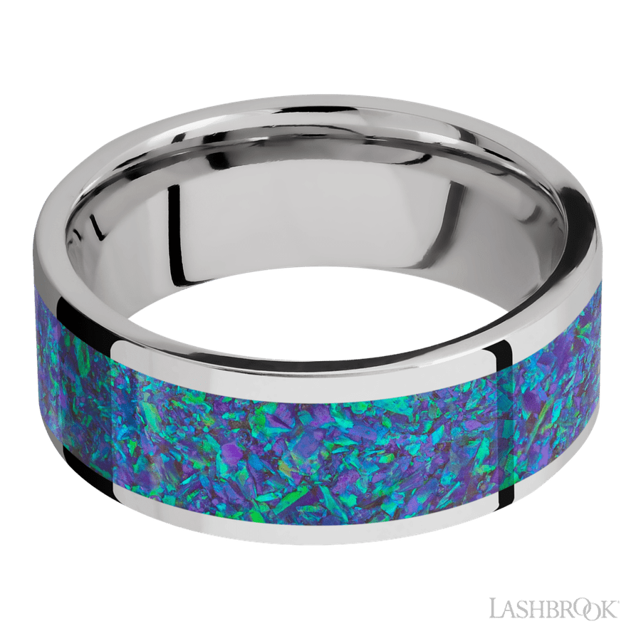 8 mm wide Flat Cobalt Chrome band